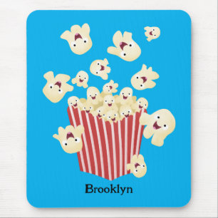 Cute, rolig popcorn-tecknad musmatta