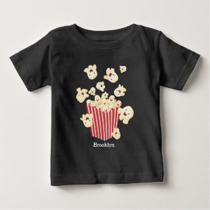 Cute, rolig popcorn-tecknad t shirt