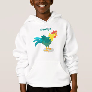 Cute, rolig tecknad i tupp t shirt