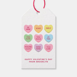 Cute roligt anpassningsbar-konversationshjärtan Al Presentetikett