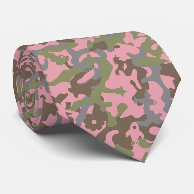 Cute Roligt Camo - Woodland Rosa Slips (Rullad)