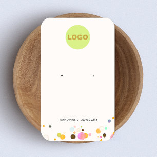 Cute Roligt Confetti Stud Earring Jewelry Visitkort