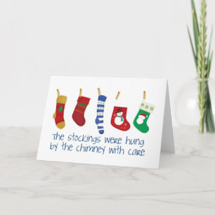 Cute Roligt Färgfulla julklappar Helgkort