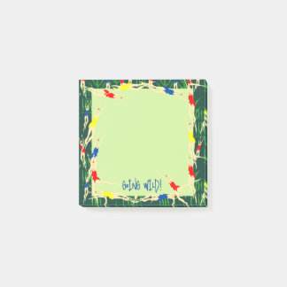 Cute, roligt-gåva till Vild Swimming-kvinna. Post-it Block