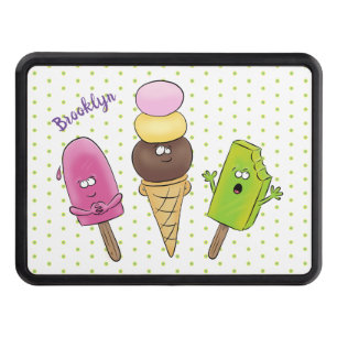 Cute roligt glass-tecknad trio dragkroksskydd