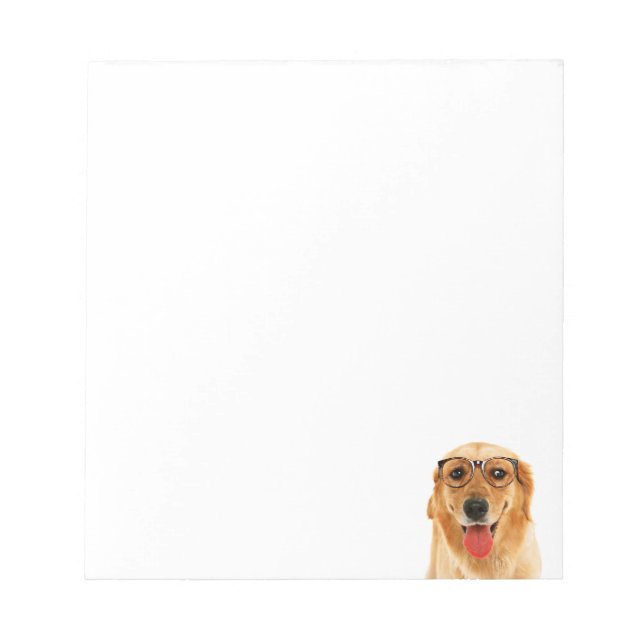 Cute roligt Golden Retriever hund Anteckningsblock (Framsida)