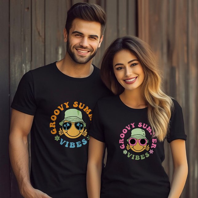 Cute Roligt Groovy Summer Vibes T Shirt (Skapare uppladdad)