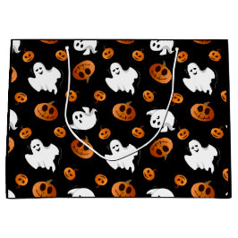 Cute Roligt Halloween Ghost Pumpkin Mönster