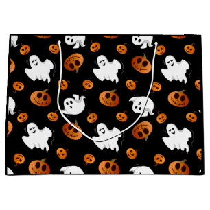 Cute Roligt Halloween Ghost Pumpkin Mönster