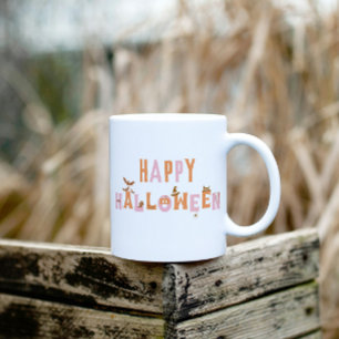 Cute Roligt Happy halloween Retro Kaffemugg