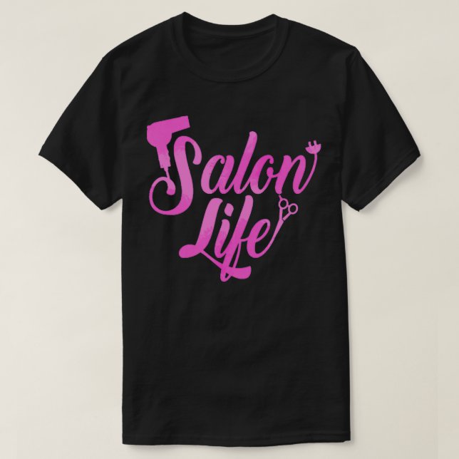 Cute roligt hårfrisör frisör frisör saldongåva t shirt (Design framsida)
