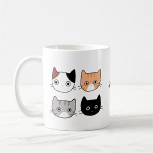 Cute Roligt katter Kittens personlig för eget nam Kaffemugg