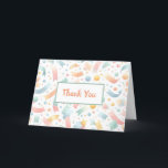 Cute Roligt Kids Confetti Colorful Pastel Birthday Tack Kort<br><div class="desc">Det här pulserande "Tack"-kortet har en glad, färgstark mönster av lekfulla former och punkter, perfekt för att visa uppskattning efter ditt barns födelsedagsfest. Utformningen är barnvänlig och glatt, med ett framträdande "Tack" i eleganten centrerat på framsidan. Föräldrarna tittar att få en personlig kontakt med sitt barns tacksamhet efter party, men...</div>