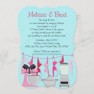 Cute Roligt Kitchen Lingerie Inbjudningskort för m