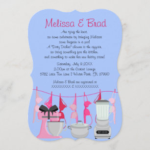 Cute Roligt Kitchen Lingerie Inbjudningskort för m