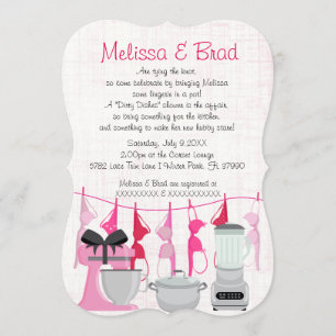 Cute Roligt Kitchen Lingerie Inbjudningskort för m