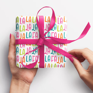 Cute roligt - ljust färgad, falsk julhelg helgdag presentpapper