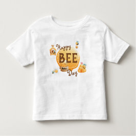 Cute Roligt Lycklig Bee Day Birthday T Shirt