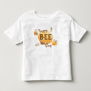Cute Roligt Lycklig Bee Day Birthday T Shirt