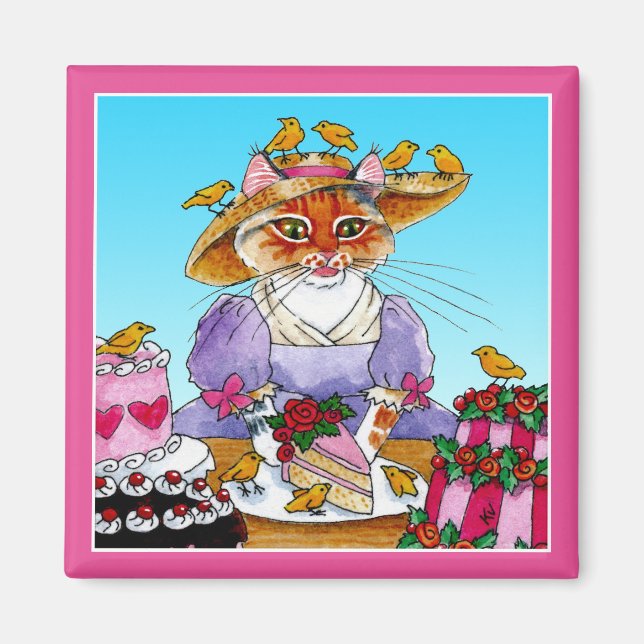 Cute roligt Marie Antoinette Magnet (Framsidan)