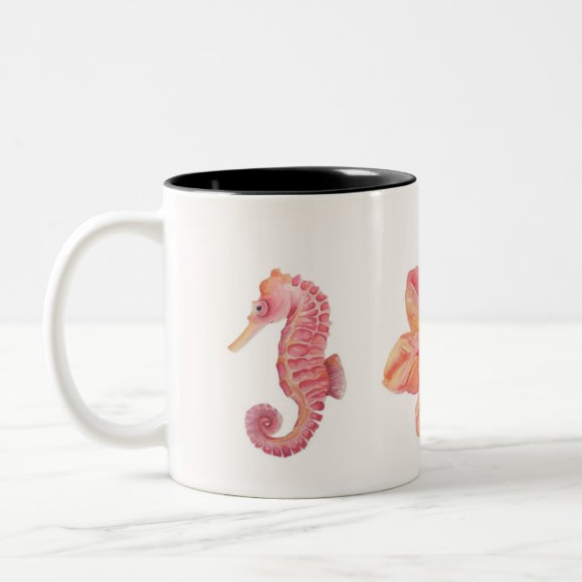 Cute roligt mugg! Två-Tonad mugg (Vänster)