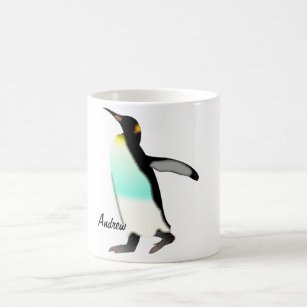 Cute Roligt Proud Emperor Penguin Personlig Kaffemugg