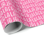 Cute roligt - rosa falala - helgdag presentpapper<br><div class="desc">Fa la la la la! Dekka alla salar och julklappar! Den här vackra julomslutningen i rosa papper är söt och festlig och gör ett roligt sätt att omsluta alla dina julklappar. Hitta samordnande Juletiketter,  klistermärken,  kort med mera i Lea Delaveris Design La-samlingen!</div>
