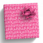Cute roligt - rosa falala - helgdag presentpapper<br><div class="desc">Fa la la la la! Dekka alla salar och julklappar! Den här vackra julomslutningen i rosa papper är söt och festlig och gör ett roligt sätt att omsluta alla dina julklappar. Hitta samordnande Juletiketter,  klistermärken,  kort med mera i Lea Delaveris Design La-samlingen!</div>