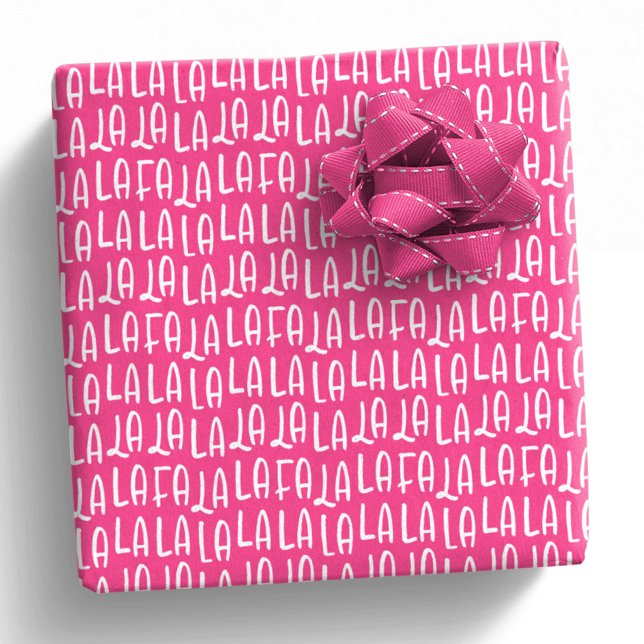 Cute roligt - rosa falala - helgdag presentpapper (Skapare uppladdad)