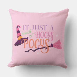 Cute Roligt Rosa Witch Hocus Pocus Halloween Hat Kudde
