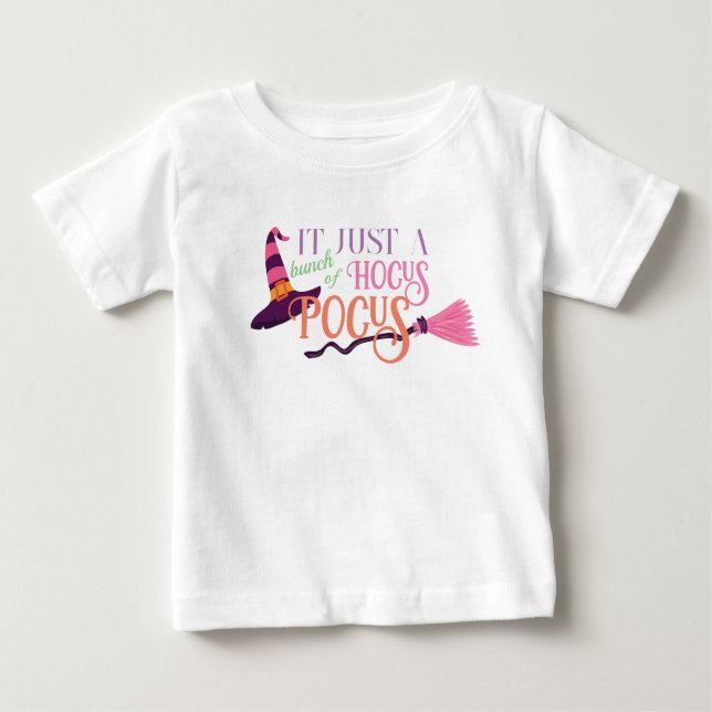 Cute Roligt Rosa Witch Hocus Pocus Halloween Hat T Shirt (Framsida)