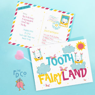 Cute Roligt Tooth Fairyland, från tandmejeriet Vykort