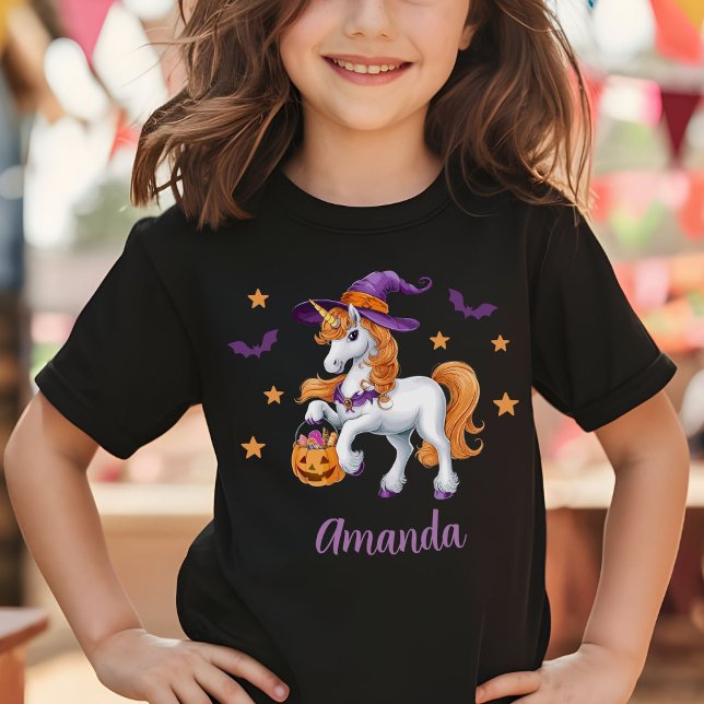 Cute Roligt Unicorn Horse Witch Hat Personlig T Shirt (Skapare uppladdad)