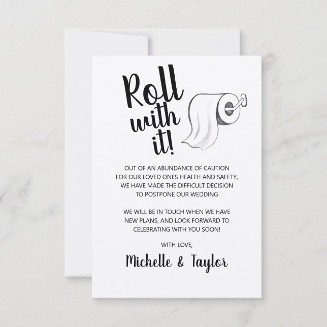 Cute Roll med uppskjuten rullning med det kort (Framsida)