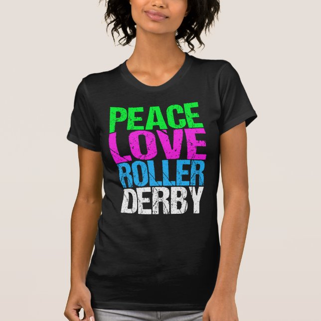 Cute Roller Derby T-shirt (Framsida)