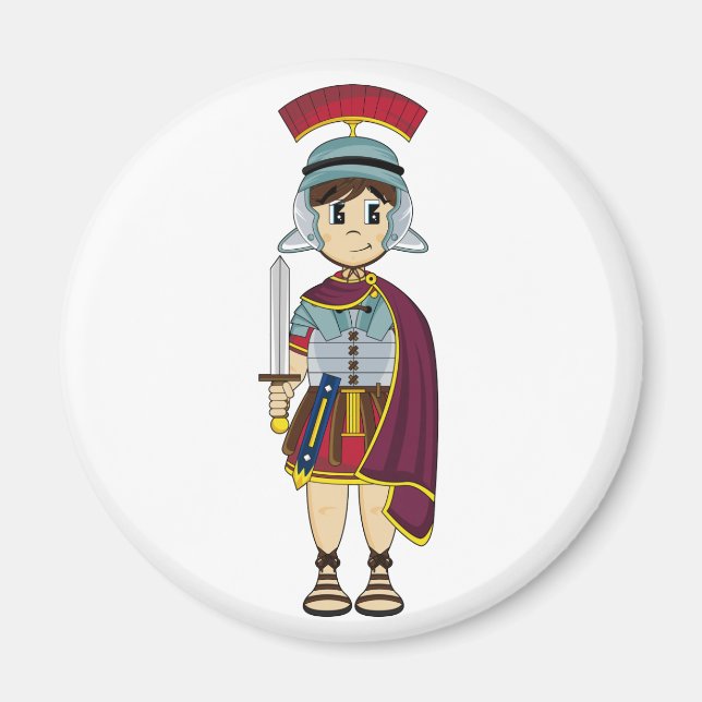 Cute Roman Soldier Magnet (Framsidan)