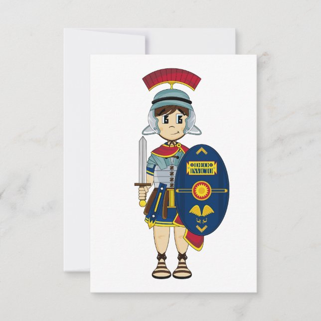Cute Roman Soldier OSA kort (Framsida)