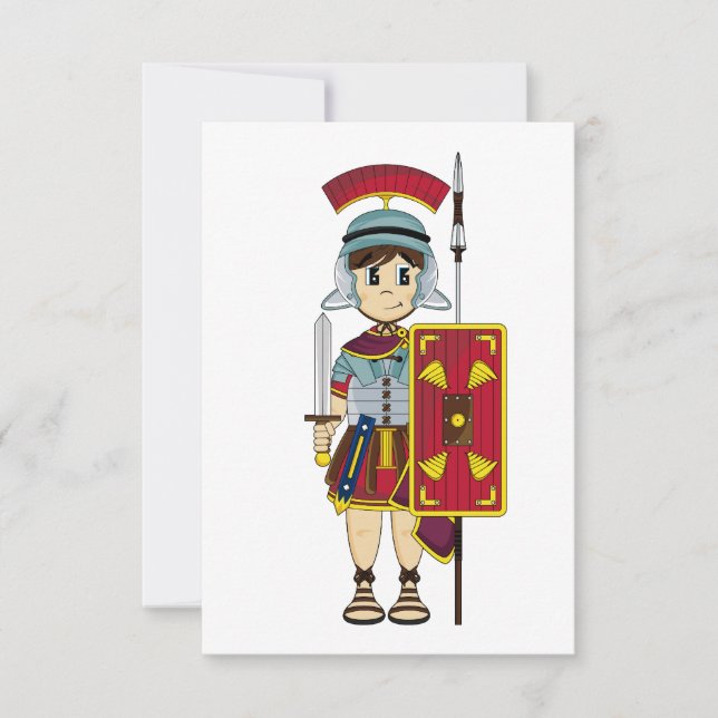 Cute Roman Soldier OSA kort (Framsida)