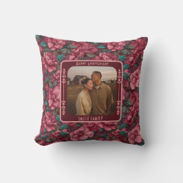 Cute Romantic 20Th Anniversary Throw Pillow Kudde