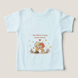 Cute Romantic Anime Couple - Love Moment T Shirt