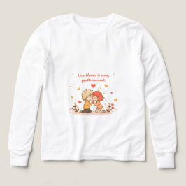 Cute Romantic Anime Couple - Love Moment T Shirt
