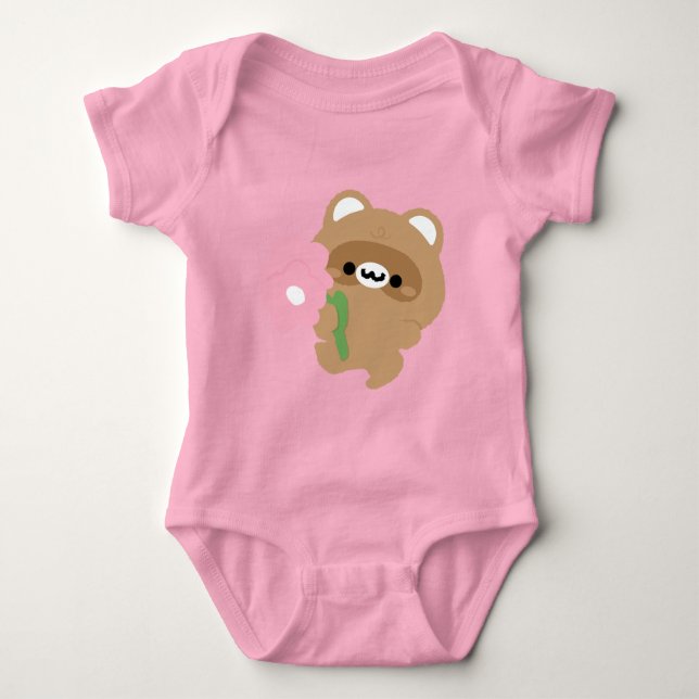 Cute Romantic Beaver T Shirt (Framsida)