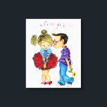 Cute Romantic Couple - Kärlek - I Kärlek You - Kis Canvastryck<br><div class="desc">Cute Romantic Couple - Kärlek - I Kärlek You - Kiss Boy and Girl - Roligt Painting - Select / Add Your Unique Text / Namn / Färg - make your Speciell Gift - Resize and move or remove / add inslag - image / text with custom verktyg. Målning och...</div>