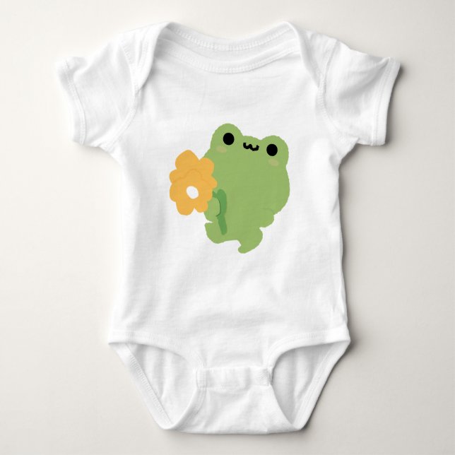 Cute Romantic Frog T Shirt (Framsida)