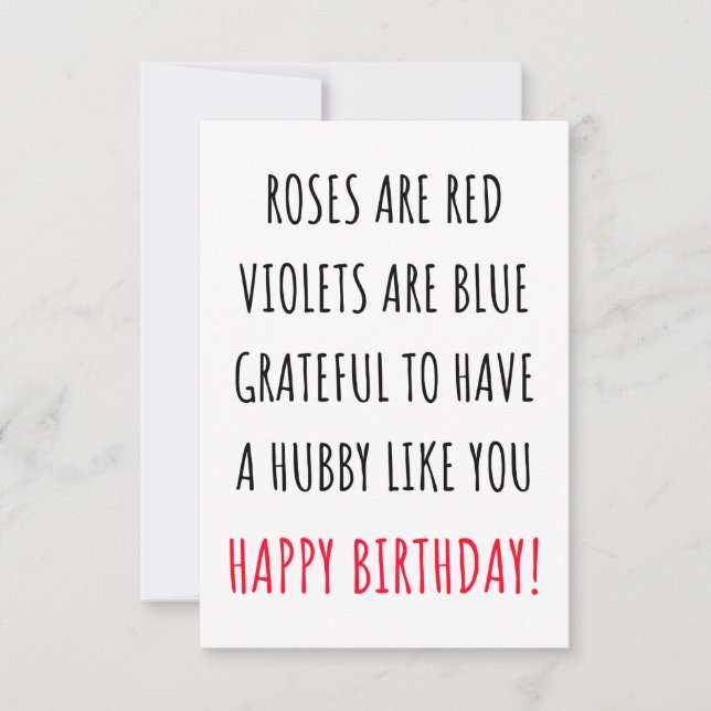 Cute romantic grattis på födelsedagen kort för hon (Framsida)