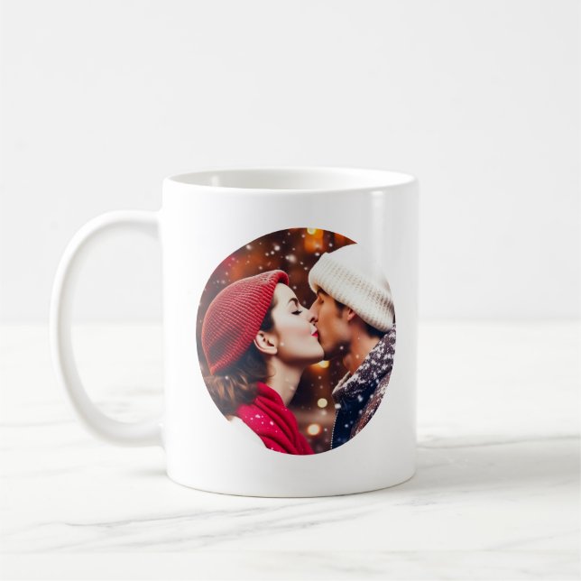 Cute Romantic Keepsaké Photo Gift Kaffemugg (Vänster)