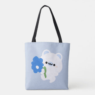 Cute Romantic Polar Bear Tygkasse