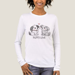 Cute Romantic Puppy Love Valentine T Shirt