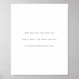 Cute Romantic Quote, Loving Dreamy Sstickande, Sou Poster