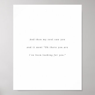 Cute Romantic Quote, Loving Dreamy Sstickande, Sou Poster